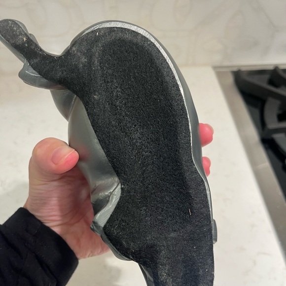 Morrison’s Steakhouse table top vintage Pig Oil Lamp, Gold Shade - Picture 7 of 7